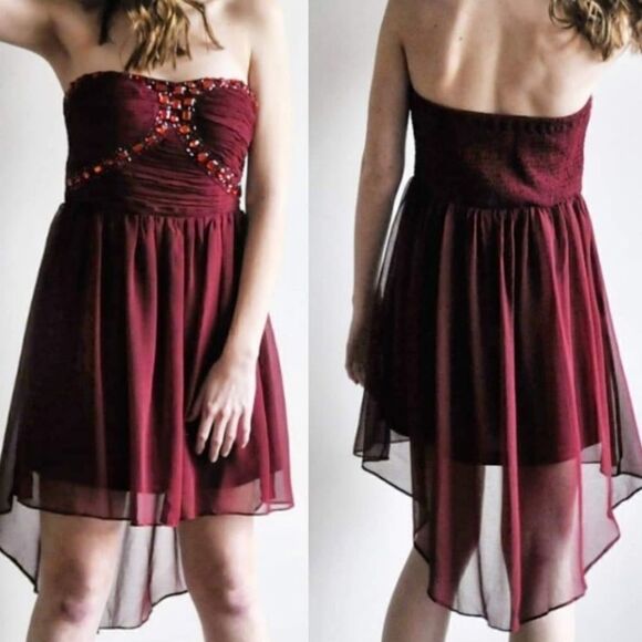 Jeweled Strapless Cocktail/Formal Dress‎ - Picture 5 of 16